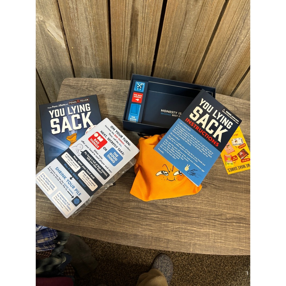 You Lying Sack Board Game Exploding Kittens Penn Jillette Bluffing Party Game - Picture 3 of 4